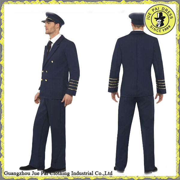 factory direct supplier custom anti-shrunk airline overall pilot uniform in China Guangzhou for sale