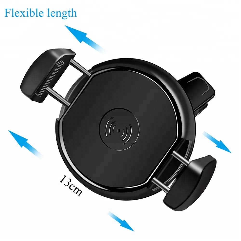 Antye vehicle qi wireless car charger mount charging dock for iphone X 7 8 Plus Samsung S8 Plus for sale