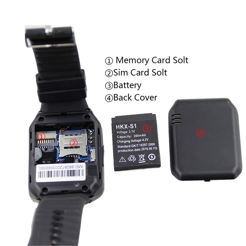 dz09 smart watch 2018 with camera for Android IOS like gv18 for sale