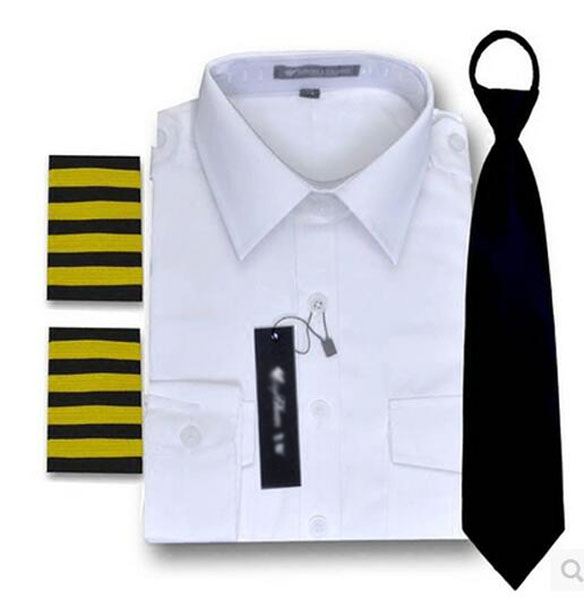 Air uniforms pilot uniforms seafarers work wear male short - sleeved railway shirts air crew uniforms for sale