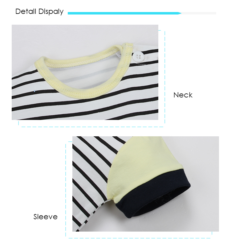 Wholesale Autumn Baby Boy Clothing Set 100% Cotton Short Sleeve Stripe Fish Baby Pajamas Set for sale