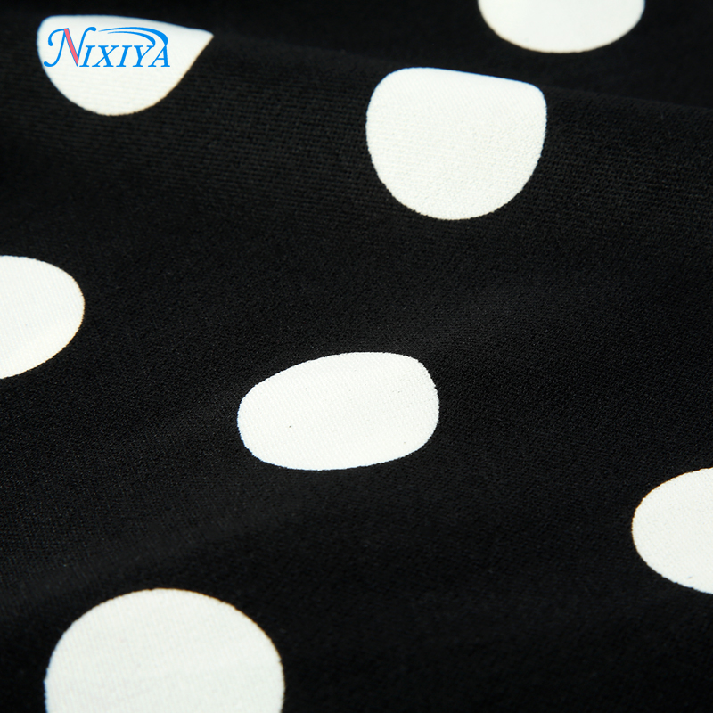 Back O Neck Zipper Cocktail Bandage Polka Dot Dress Women for sale