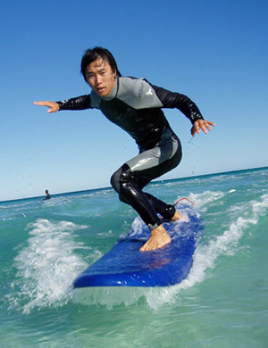 3.0mm Neoprene Wetsuit , Short Sleeve Surfing Suit for sale