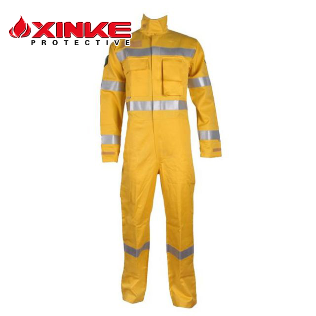 Xinke fireman uniforms used cotton flame retardant fabric