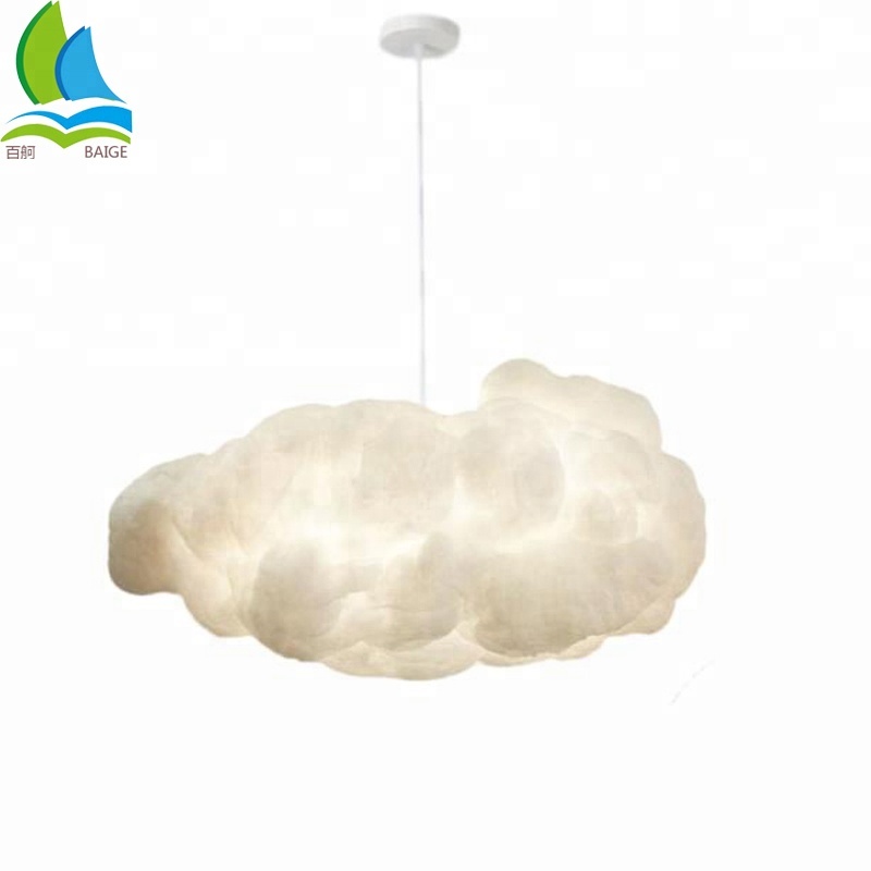 Imitation Silk Warm White Color Night Light Decor Cloud Pendant Lamp For Kids' Room,Living Room,Bedroom for sale