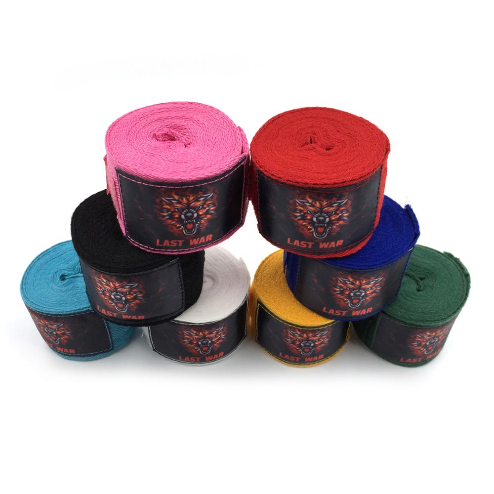 Wholesale custom fashion 500mm nylon polyester mexican mma Weightlifting muay thai boxing glove quick wraps Hand Wrap for sale