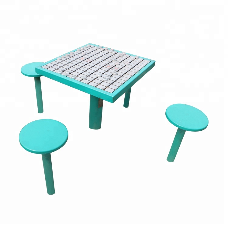 SJ-027D1 High Standard Outdoor fitness equipment metal chess table