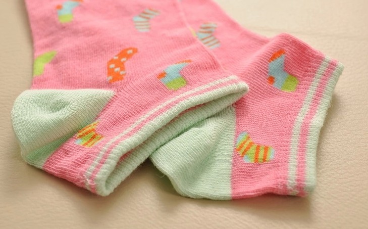 Classical jacquard ankle socks cotton women socks cute for sale