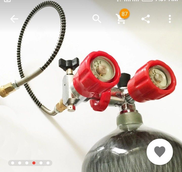 KJ factory direct sell 0.5L 3L 6.8L 9L 12L 20L carbon fiber tank cylinder for PCP paintball airgun