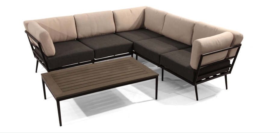 Leisure aluminum sofa powder coating for Home, Hotel, Garden and Beach by Clover Lifestyle Outdoor Furniture China