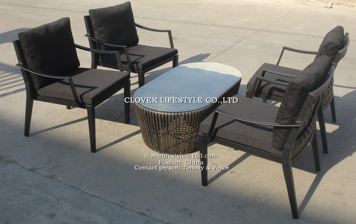 Flat wicker dining chair for Hotel, Garden and Beach by Clover Lifestyle China Outdoor Furniture