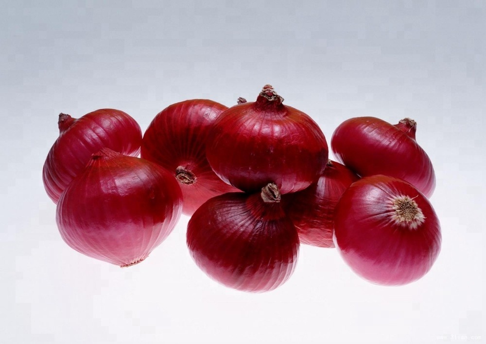 Round fresh red onions for sale