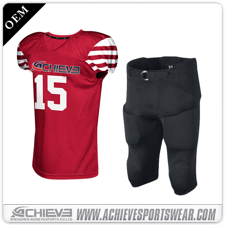 Wholesale printing american football jerseys wear Achieve sportswear custom american football uniforms for sale