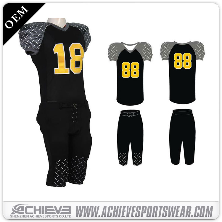 Wholesale printing american football jerseys wear Achieve sportswear custom american football uniforms for sale