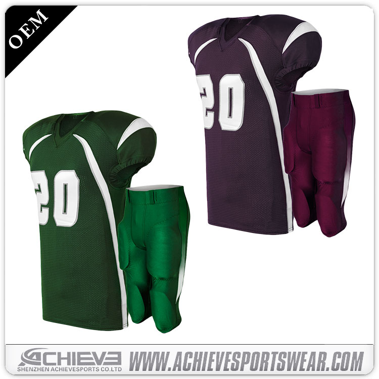 Wholesale printing american football jerseys wear Achieve sportswear custom american football uniforms for sale