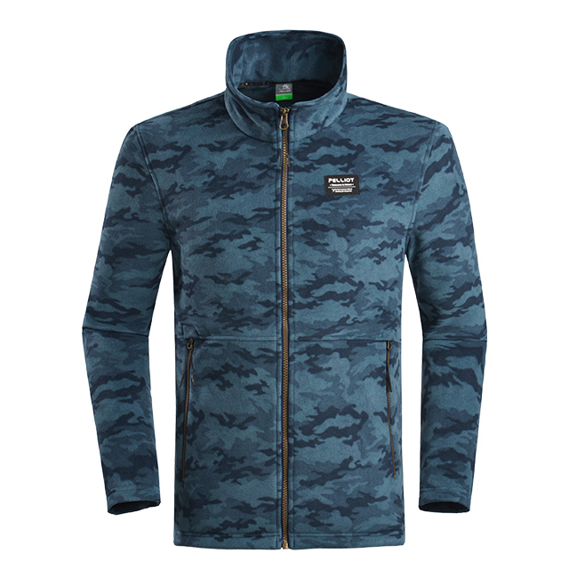 Custom the fleece clothing Warm Camping & Hiking Wear Camo Man Fleece Jaket for sale