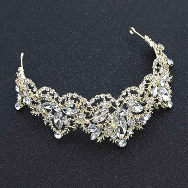 Wedding Bridal Hair Accessories Rhinestone Crystal Bling Tiaras Elegant Wedding Crown Designer for Wholesale
