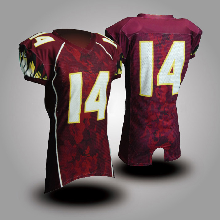2017 wholesale customized sublimation american football team uniform jerseys for sale