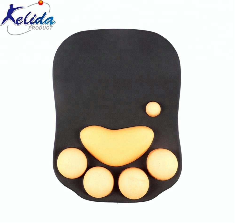 Cut Cat Claws Design Silicone Gel Wrist Rest Mouse Pad for sale