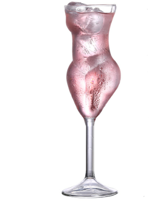 Creative Borosilicate Lady Body Shape Cup Drinking Ware Home Bar woman body Red Wine glass for sale