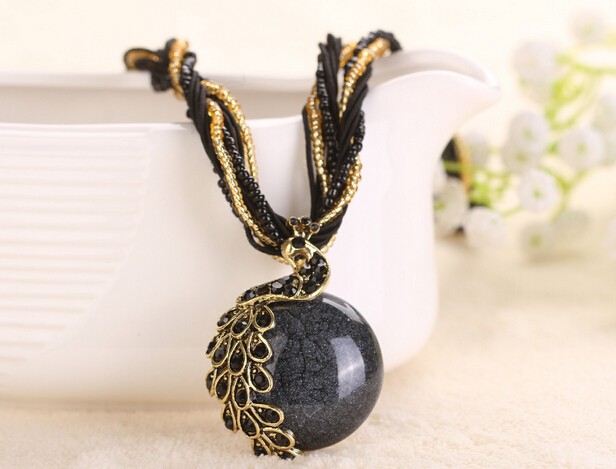National Style Weaving Necklace Restoring Ancient Jewelry Sweater Necklace for sale