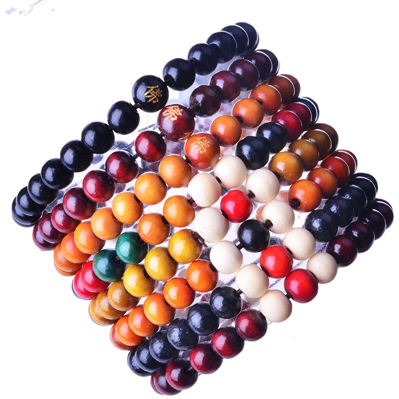 Queena Wholesale Natural Sandalwood Buddhist Meditation Prayer 8mm Beads Bracelet for sale