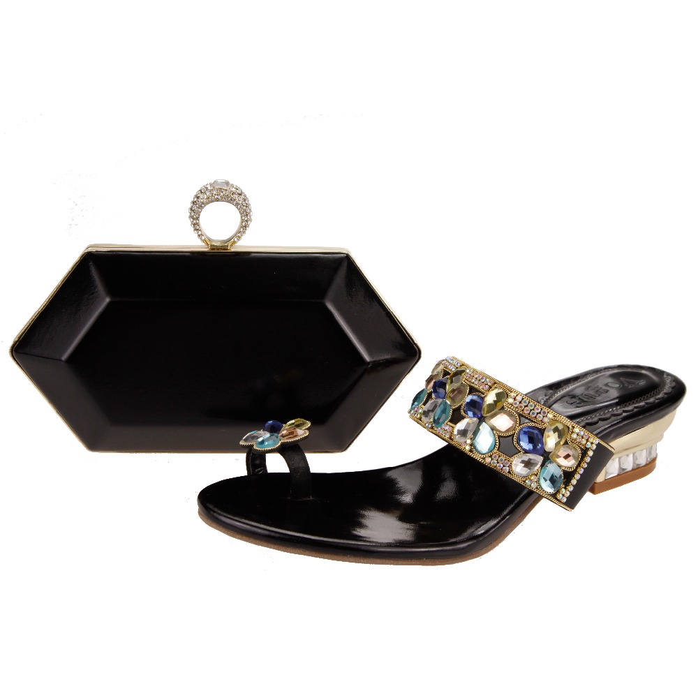 2016 georgous african matching shoes and bags for party sale