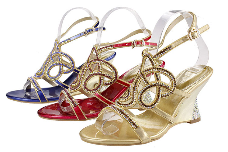 Wholesale elegant matching shoes and bags high heel and evening bags for party sale