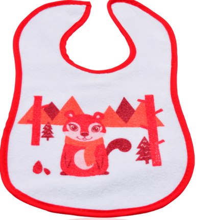 BB0076 Printed cotton baby muslin bib pattern water-proof bib for baby for sale