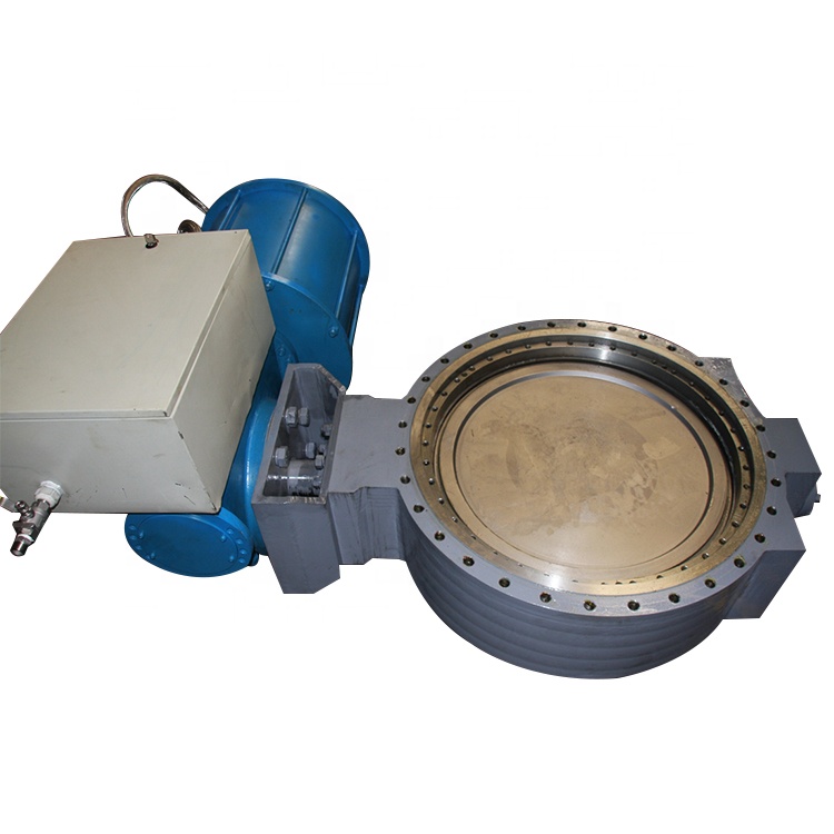 GSD973F WCB butterfly valve dn65 motorised PTFE seat semi lug for cement factory