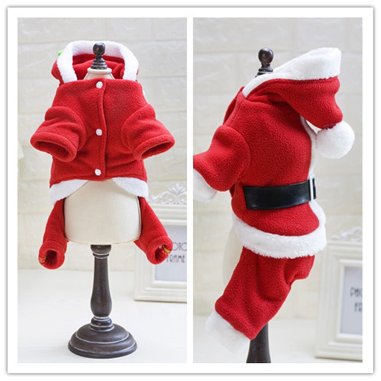 2018 Christmas sweater cheap price Christmas pet clothes festival dog clothes Santa Claus dog dress wholesale dog clothes for sale