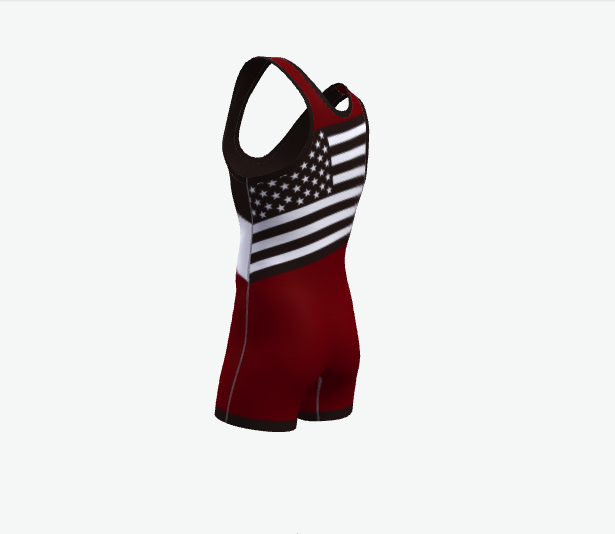 new freestyle men's sublimation wresting suit for sale