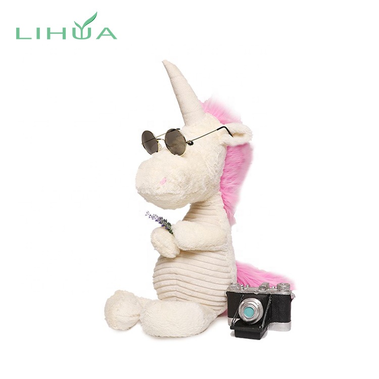 Popular Big Eyes Plush Stuffed Cartoon Animal Unicorn Toy
