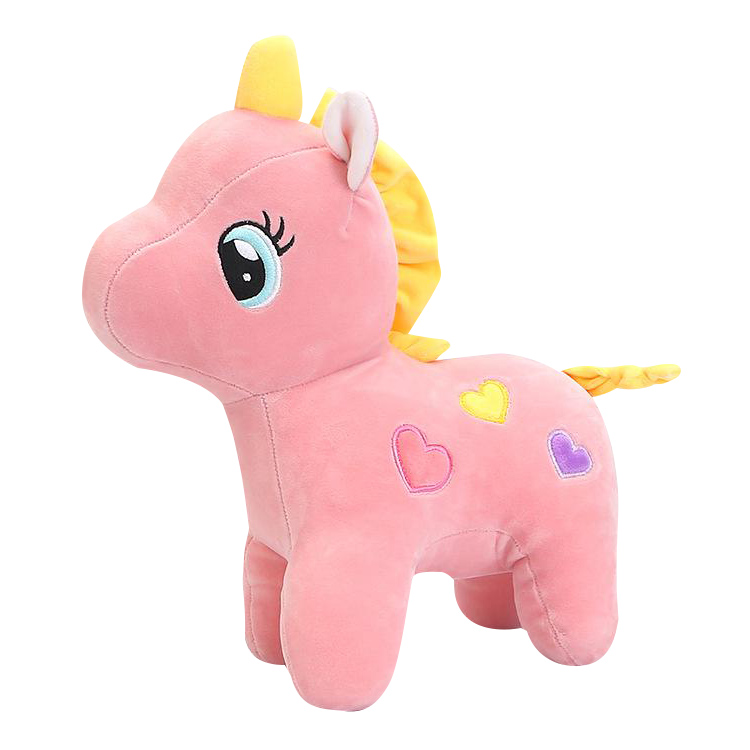 Wholesale Cute Pink Plush Stuffed Unicorn Animal Toy for sale