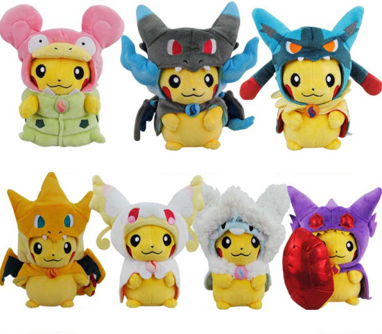 Pokemon Pikachu Charizard hat Plush Soft Toy Stuffed Animal Doll for sale