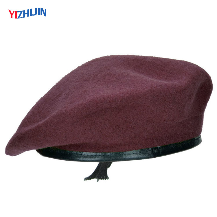 Custom Army Beret Caps Sand 100% Wool beret Army sale