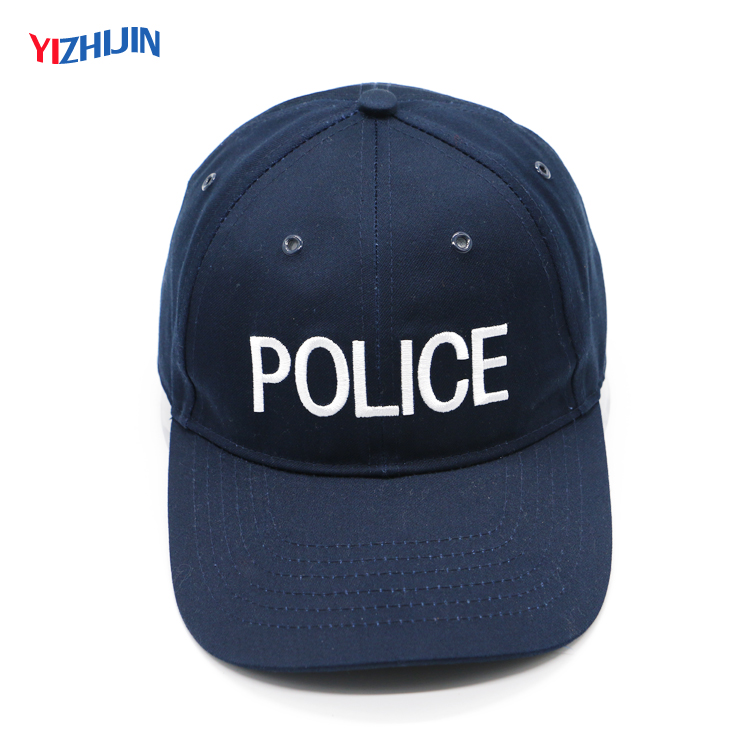 Custom Navy Blue Military Police Baseball Cap with Embroidered Logo sale