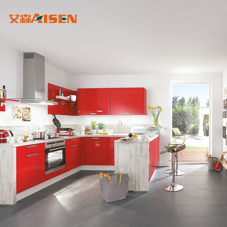 ASLC-8010 Advanced Germany machines factory directly professional custom made kitchen cabinet storage for sale