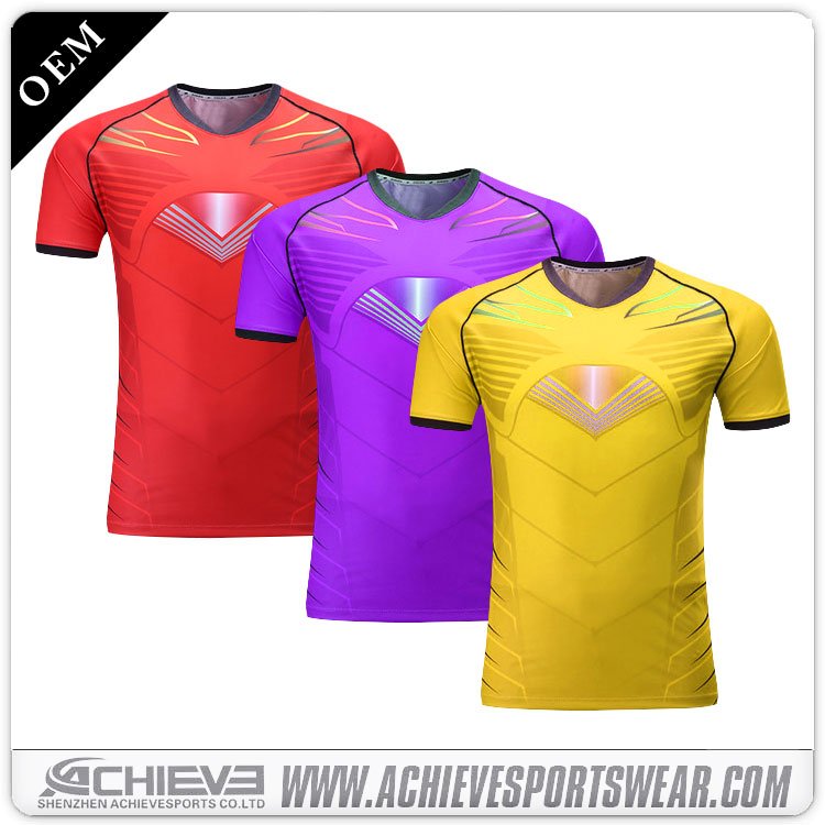 Custom cheap thailand quality football shirts for kids for sale