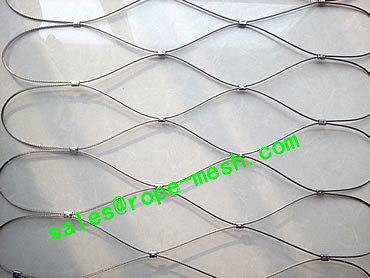 Stainless steel ferrule rope mesh