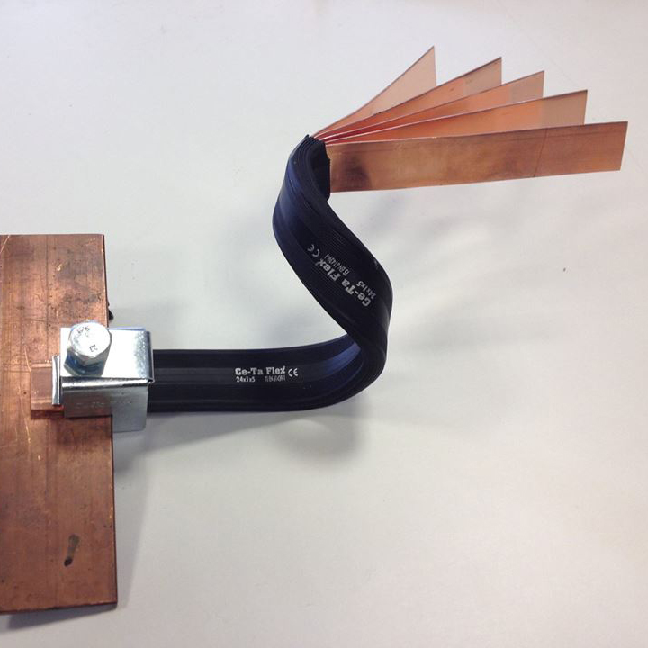 Manufacturer Flexible Insulated Copper Busbar Low Price Electrical Connector High Conductivity Fire Resistant