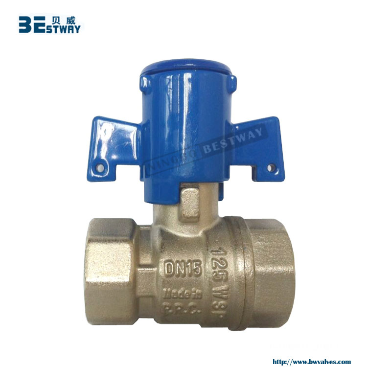 BW-L29 modern brass lockable ball valve for sale