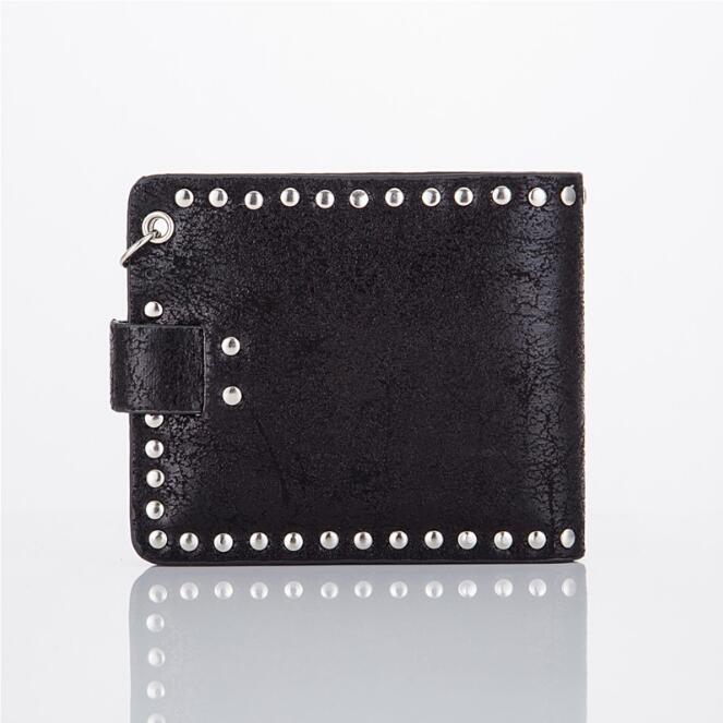 Most welcomed 2018 European and American trend retro skull head male rock punk personality short horizontal style purse on Sale