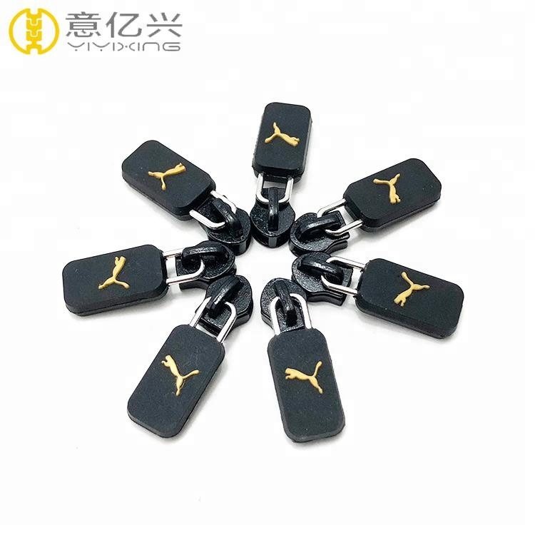 Handbag Alloy logo zinc metal logo charm badge ring pull zipper slider sale