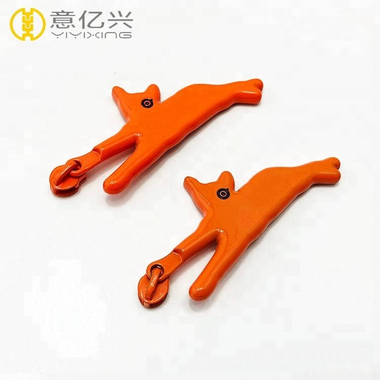 Fashion zipper head cast metal horse head and puller sale