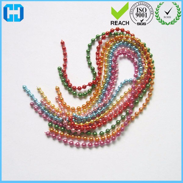 Wholesale Metal Iron Bead Chain Steel Tag Card Ball Chain for sale