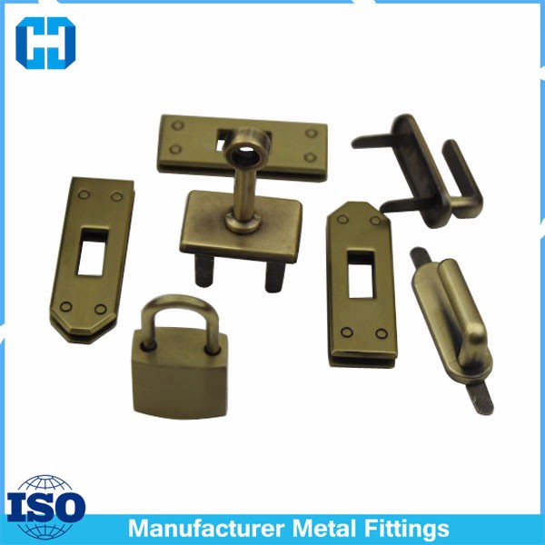 Metal Twist Post Base, Rectangle Strap Eyelet And Flap,Strap Holders Love Lock Set for sale