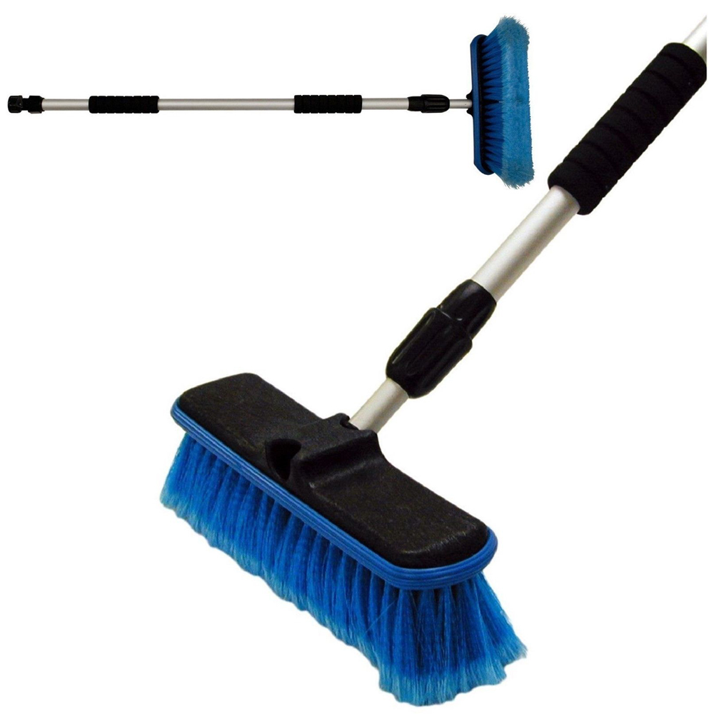 60 Inch Car Wash Brush Telescoping Handle Vehicle Cleaning Tool for sale