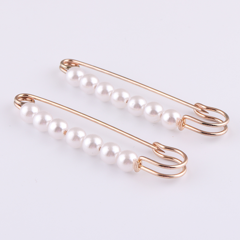 76mm fashion pearl decorative safety pins with beads for sale