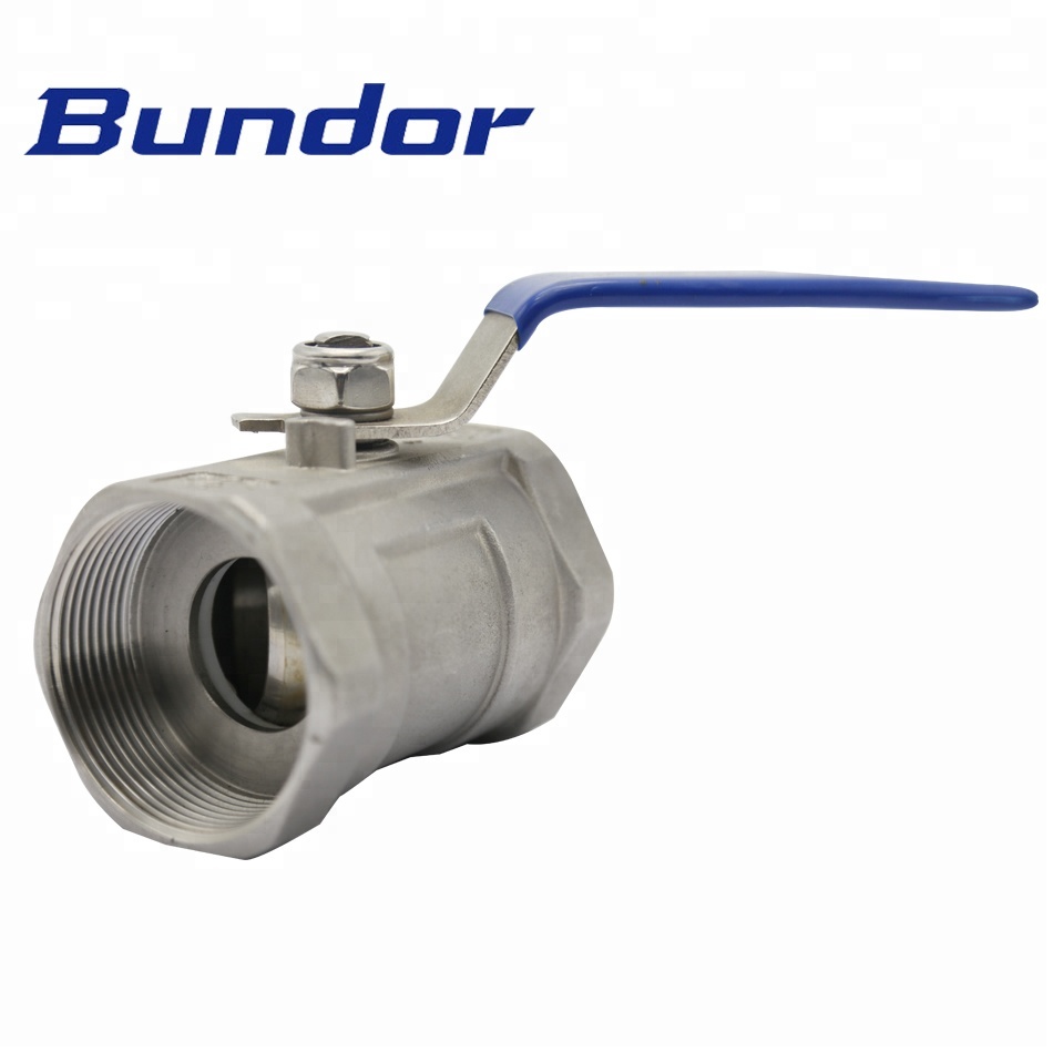 Bundor DN15-100 1 Inch Stainless Steel 1PC Ball Valve for Sale